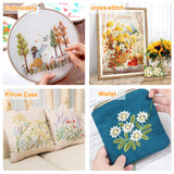 Inscraft 403 Pack Embroidery Floss Set, 250 Colors Cross Stitch Friendship Bracelet Thread with 153 Pcs Cross Stitch Tool, 4-Tier Transparent Box for Storage INSCRAFT