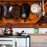 Pajaso Design - Cast Iron Basting Pot Set for Grill Cooking - Melting Pan for BBQ - Complete with Glaze Brush and Sauce Mop Pajaso Design