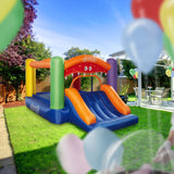 Cloud 9 Inflatable Bounce House and Blower, Monster Theme Bouncer for Kids with Slide, Includes Stakes and Repair Patches Cloud 9
