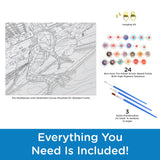 AQUARIUS Spider-Man Web Crawler Art by Numbers - 16 x 20 inches Spider-Man Themed Paint by Number for Adults & Kids - DIY Color by Number Paint Kit for Beginner - Officially Licensed AQUARIUS