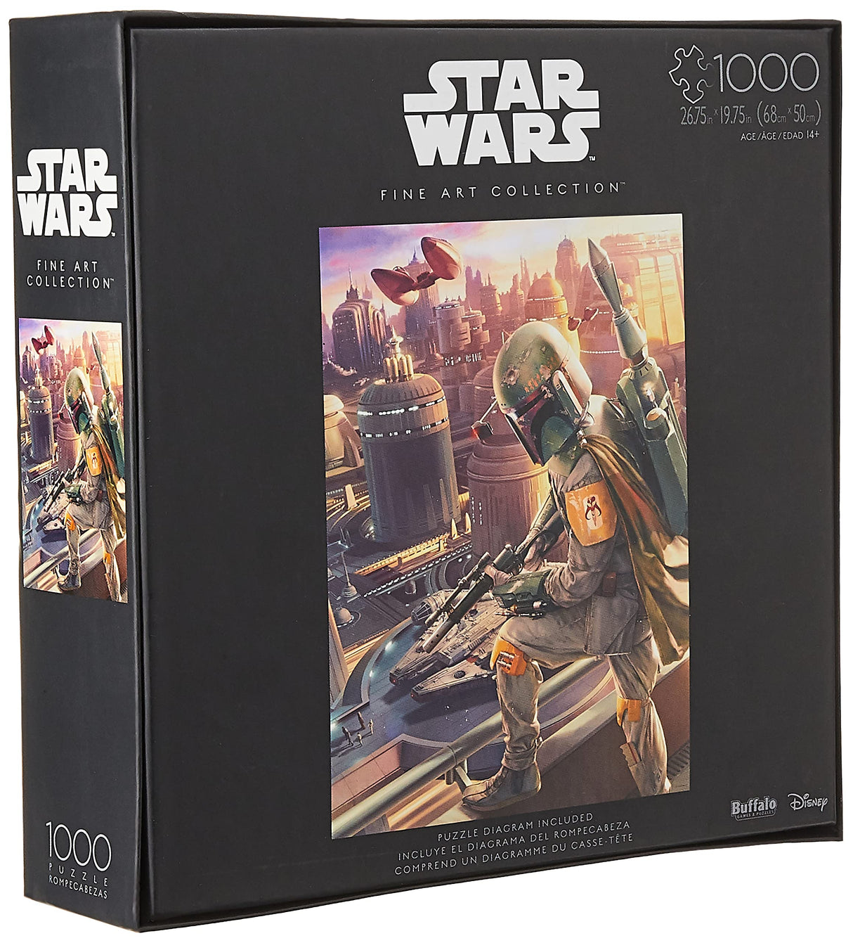 Star Wars - Fine Art Collection - Boba Fett - 1000 Piece Jigsaw Puzzle, 168 months to 1200 months Buffalo Games