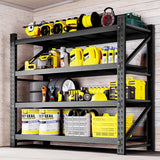 BYNSOE 48" W Storage Shelves 3000lbs Garage Metal Shelving Heavy Duty Garage Shelves Adjustable Storage Shelves for Industrial, Factory,48" W X 24" D X 69" H BYNSOE