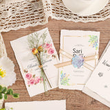 25 Sheets Watercolor Paper, 300 GSM Deckled Edge Paper 4 x 6 inch Rough/Textured Handmade Paper Cotton Paper White Textured Paper for Watercolors, Wedding Invitations, Cards, Crafts Prudiut