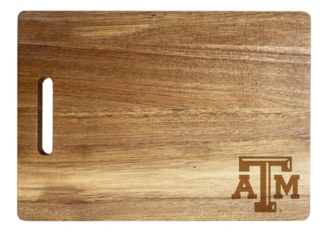 Texas A&M Aggies Engraved Wooden Cutting Board 10" x 14" Acacia Wood - Small Engraving Officially Licensed Collegiate Product R and R Imports