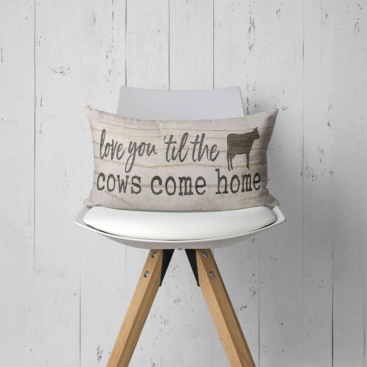 Mancheng-zi Farmhouse Throw Pillows, Cow Gifts 12x20 Pillow Cover,Farmhouse Throw Pillow Covers,Decorative Lumbar Throw Pillow Case Cushion Cover,Till The Cows Come Home Pillow Mancheng-zi