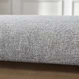 Zihanhome Entryway Bench, Chenille Upholstered Shoe Benches for Bedroom, Ottoman Benches with Solid Wood Shelf, Storage Bench for Hallway, Living Room(Grey) Zihanhome