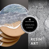MEYSPRING Sterling Lining - True Metallic Pigment for Epoxy, Casting & UV Resin - Silver Metallic Pigment Powder for Resin Art & Makeup MEYSPRING