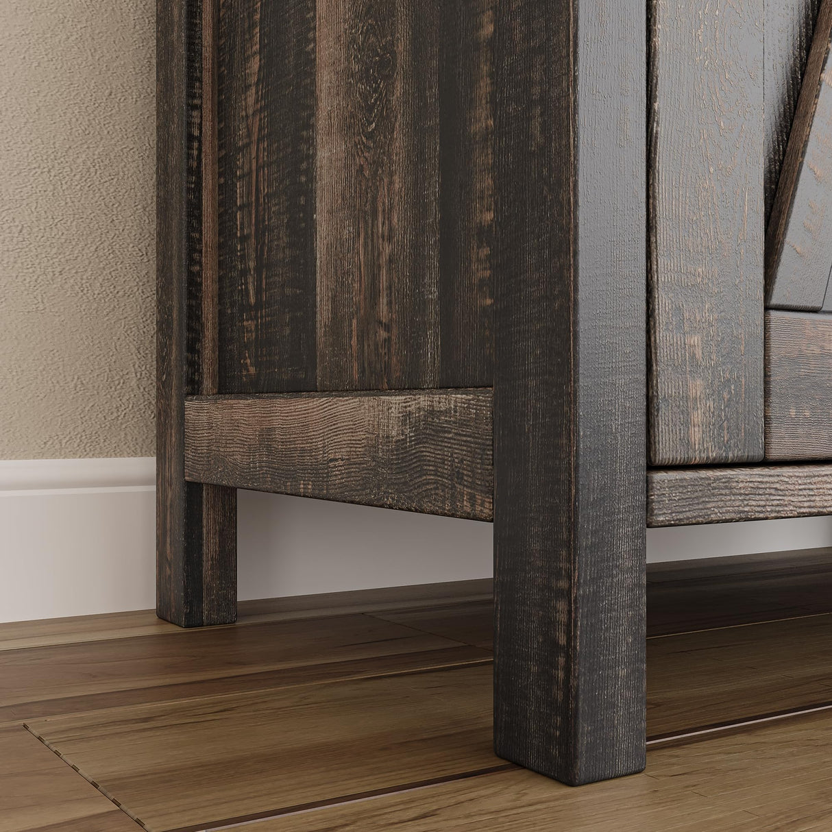 IDEALHOUSE Buffet Cabinet Farmhouse Storage Cabinet with Doors and Shelves, Buffets and Sideboards Entryway Cabinet with Storage Accent Console Cabinet for Living Room, Dining Room (Rustic Oak) IDEALHOUSE