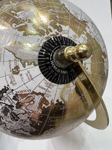 Abbott Collection 57-LATITUDE-19 Spinning Small Decorative Globe, Grey/Black, 11" H Abbott Collection