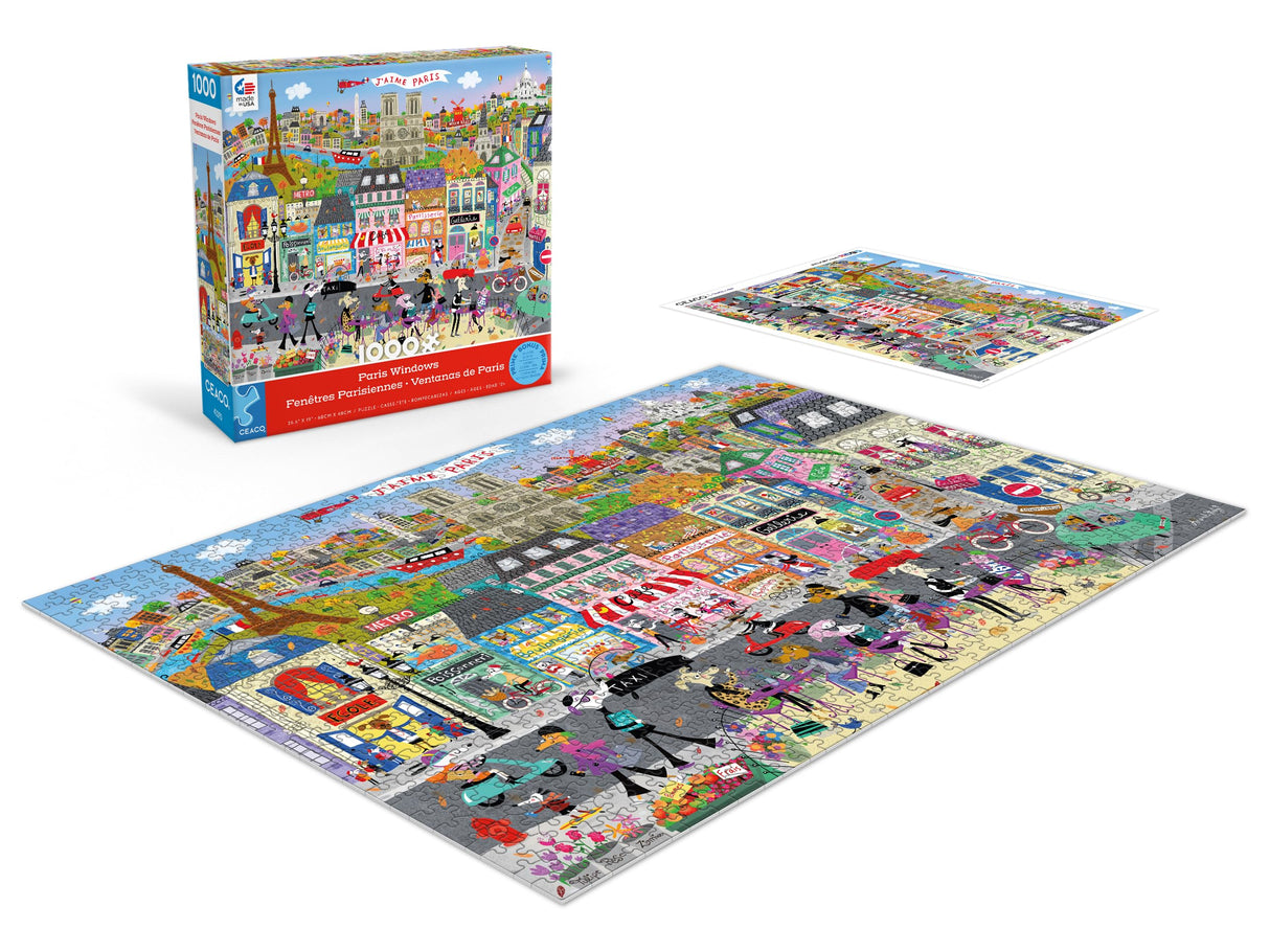 Ceaco - Shop Windows - Paris Windows - 1000 Piece Jigsaw Puzzle Ceaco