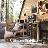 Monomi 55 Inch Electric Standing Desk, Height Adjustable Sit Stand Up, Work Home Office Computer PC Desks, Gaming Writing Study Bedroom Rising Table, Nature Monomi