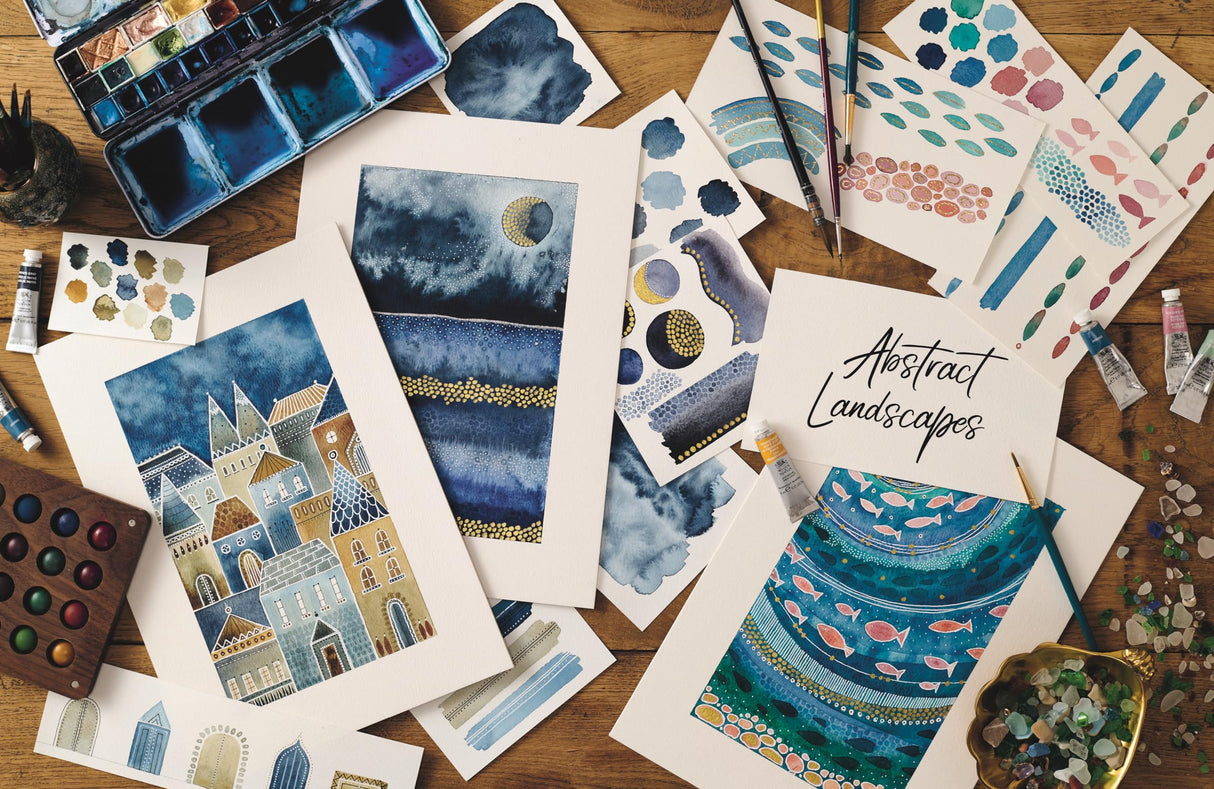 Creative Abstract Watercolor: The beginner's guide to expressive and imaginative painting WoodArtSupply