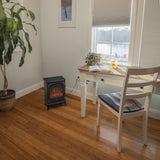 Comfort Zone Electric Fireplace Space Heater, Traditional Warm Stove Style, Realistic 3D Flame Effect, Adjustable Thermostat, & Overheat Protection, Ideal for Home, Bedroom, & Office, 1,500W, CZFP4 Comfort Zone