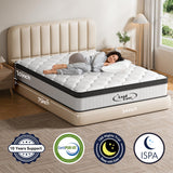 LoadEase Full Size Mattress, 10 Inch Full Mattress, Medium Firm Memory Foam & Individually Wrapped Pocket Springs for Back Neck Pain Relief, Motion Isolation, Edge Support LoadEase