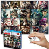 Think2Master Funny Cats 1000 Pieces Jigsaw Puzzle Featuring heartwarming Kittens and Cats. Fun for Teens, Seniors & Families. Great Gift for Kids Ages 13+ Size: 26.8” x 18.9” THINK2MASTER