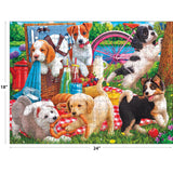 RoseArt - Kodak Premium - Puppies on a Picnic - 350 Piece Jigsaw Puzzle for Adults RoseArt