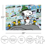 AQUARIUS Peanuts Snoopy Beagle Scouts - Comic 1000 Piece Jigsaw Puzzle(1000 Piece Jigsaw Puzzle) - Glare Free - Precision Fit - Officially Licensed Peanuts Merchandise & Collectibles - 20x28 Inches AQUARIUS