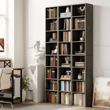 IRONCK Tall Narrow Bookshelf 8 Tiers, Compact Corner Bookcase, Easy to Match for Living Room, Office, Study, Bedroom IRONCK