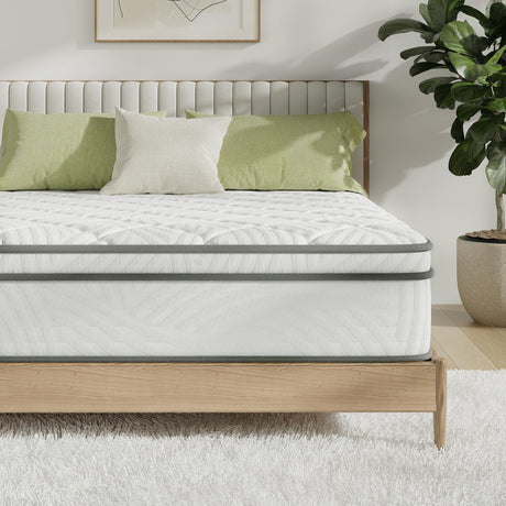 Novilla Queen Size Mattress, 10 inch Hybrid Mattress Queen Size for Back Pain Relief & Support, Mattresses in a Box with Comfortable Foam & Individually Pocket Spring, Certipur-Us Certified Novilla