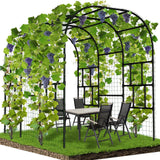 SUNYRISY Outdoor Garden Arch Trellis, 118" x 79" x 87" Extra Large Garden Trellis for Climbing Plants Outdoor, Plant Support Outdoor for Cucumber Grape Vine Vegetable Fruit and Garden Gazebo SUNYRISY
