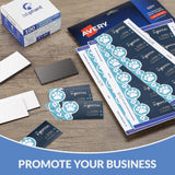 Business Card Magnets Pack of 100 – Customize with Peel and Stick Adhesive Magnet to Create Personalized Magnetic Business Cards as Promotional Items - Essential Large, Mid and Small Business Supplies labphant
