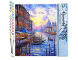 Figured'Art Paint by Numbers Kit for Adults The Grand Canal of Venice 16"x20" - Craft Art Painting DIY Kit Rolled Canvas Without Frame Figured'Art