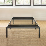 Best Price Mattress 14-Inch Metal Platform Beds w/ Heavy Duty Steel Slat Mattress Foundation (No Box Spring Needed), Black Best Price Mattress