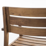 Christopher Knight Home Stamford Outdoor Acacia Wood Dining Chairs, 2-Pcs Set, Teak Finish Christopher Knight Home