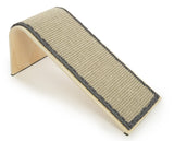 SmartyKat Sisal Angle Ramp Cat Scratcher for Indoor Cats & Kittens, Durable Sisal & Wood Scratching Pad, Includes Catnip, Gray/Taupe SmartyKat