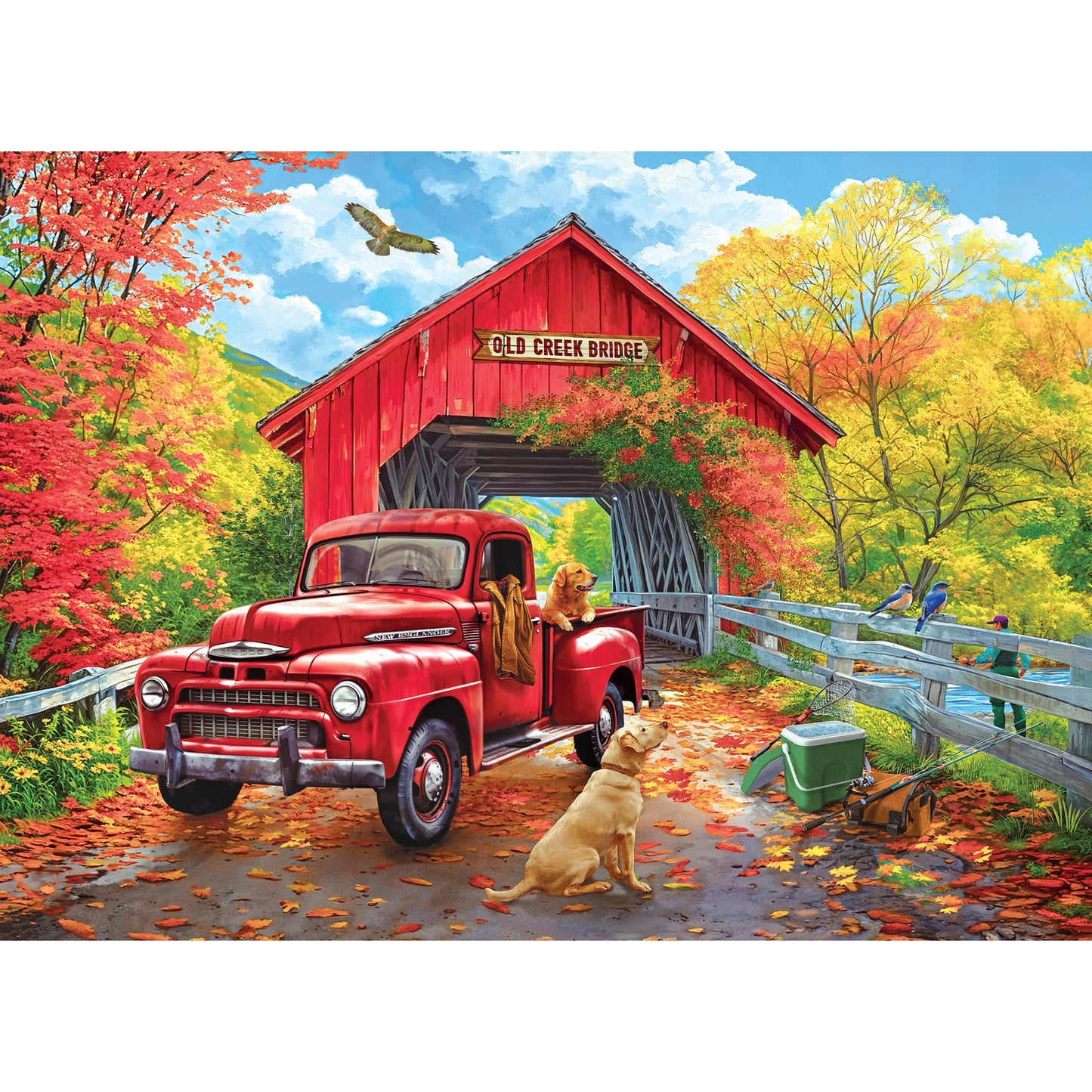 RoseArt Kodak Cork - Old Creek Bridge - 1000 Piece Jigsaw Puzzle