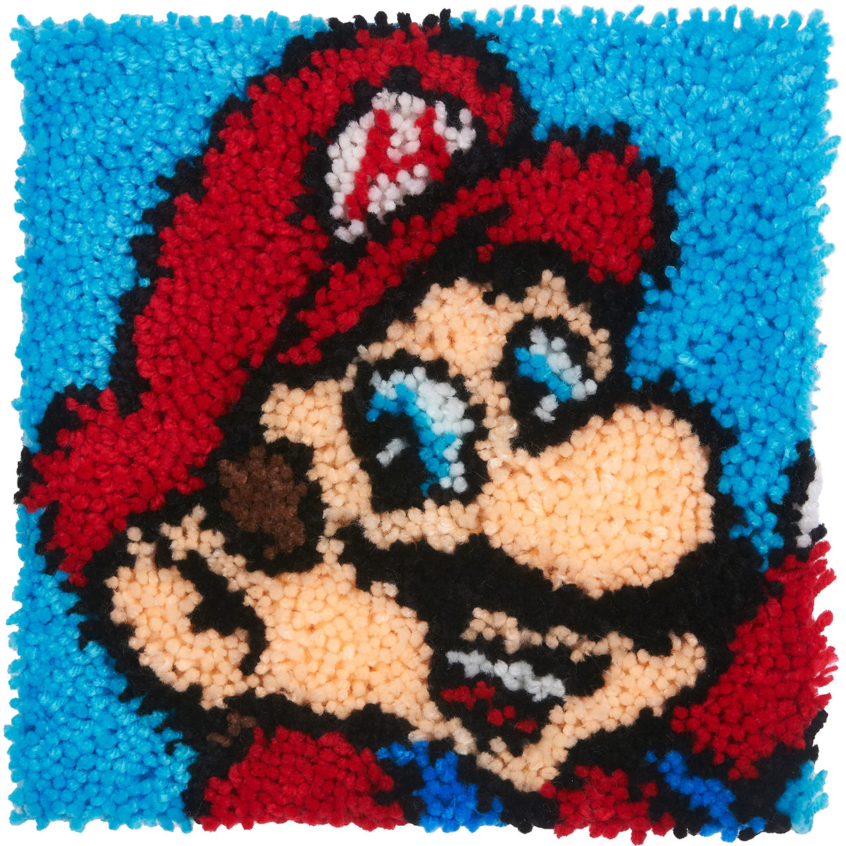 Dimensions 72-75279 Nintendo's Super Mario Brothers Latch Hook Kit for Beginners, 12" x 12", Multicolor Dimensions