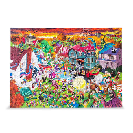 Horror Attack 1000-Piece Jigsaw Puzzle | Fun Brain Teaser, Toys & Games for Adults | 28 x 20 Inches Toynk