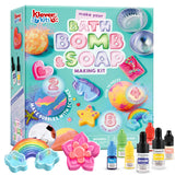 Klever Kits Bath Bomb, Soap Making Kit for Kids, 2-in-1 Spa Science Kits, DIY Make Your Own Bath Bombs & Soap, Spa Kit for Kids, Gifts Toys for Toddler Kid, Birthday Present Klever Kits