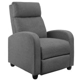 JUMMICO Recliner Chair Adjustable Home Theater Single Recliner Sofa Furniture with Thick Seat Cushion and Backrest Modern Living Room Recliners (Fabric, Aurora Grey) JUMMICO