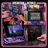 Numskull Quarter Arcades TMNT Turtles in Time Collector's Edition Mini Arcade - 1/4 Scale Authentic Wooden Replica, Original ROM, Rechargeable Battery & 3W Speakers for Retro Enthusiasts quarter arcades