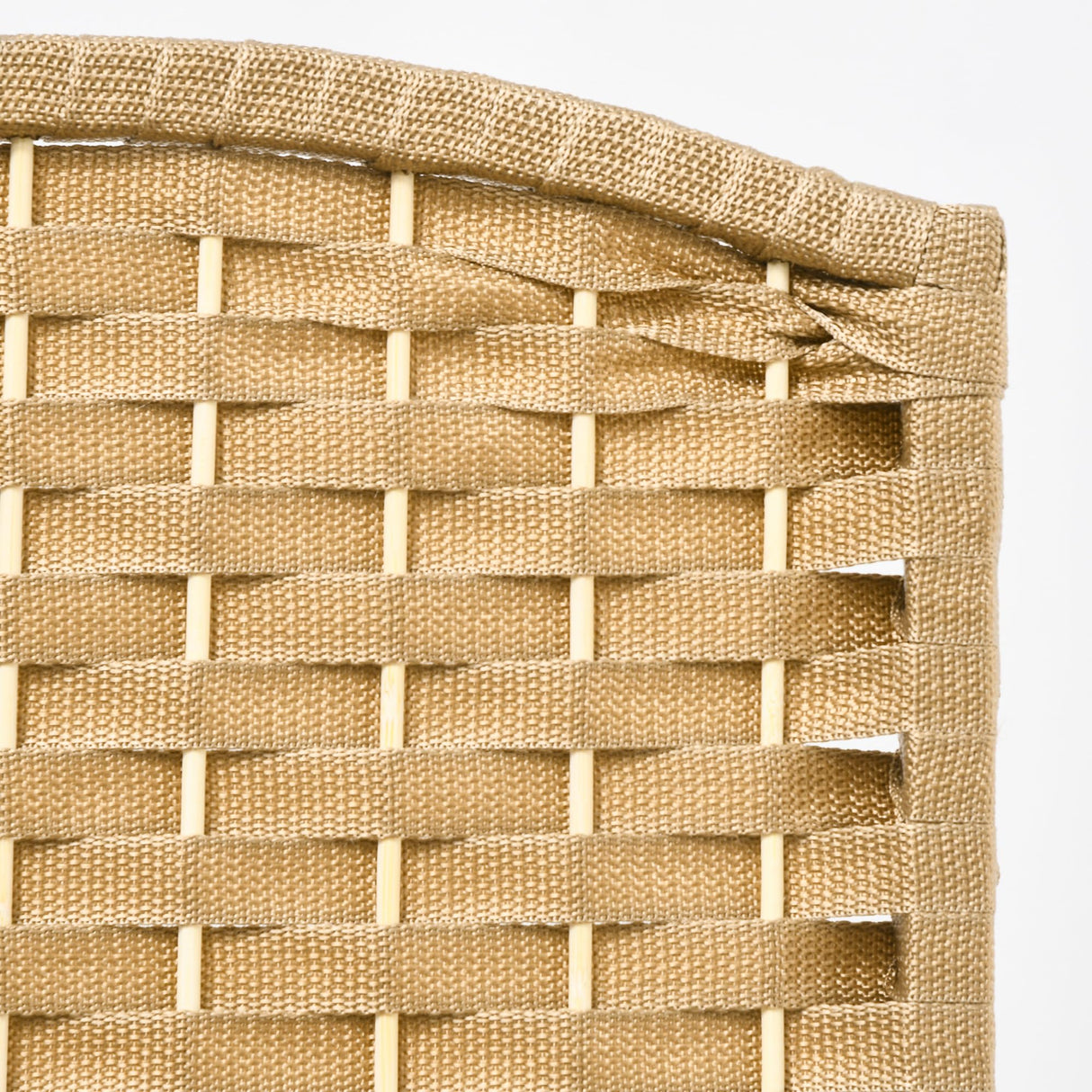 HOMCOM Room Divider, 6 Panel Folding Privacy Screen, 5.6' Tall Freestanding Wall Partition for Home Office, Bedroom, Nature Wood HOMCOM