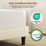 Yaheetech 10 Inch Queen Mattress 3 Foam Layer Cooling Gel Memory Foam Mattresses, Green Tea for Fresher Sleep, Queen Size Mattress in a Box, Medium Firm, CertiPUR-US Certified Yaheetech