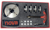 NOVA 48291 PREMIER PRO-TEK G3 Wood Lathe Chuck with 2" PRO-TEK Jaws, Woodworm screw, & Dlx. Storage Box, Direct Thread Version 1"x 8 TPI Only (Does Not Use Inserts) Nova