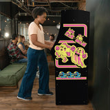 ARCADE1UP Ms. PACMAN Deluxe Black Variant Arcade Machine, built for your home, with 5-foot tall full-size stand-up cabinet, 14 classic games, and 17-inch screen ARCADE1UP