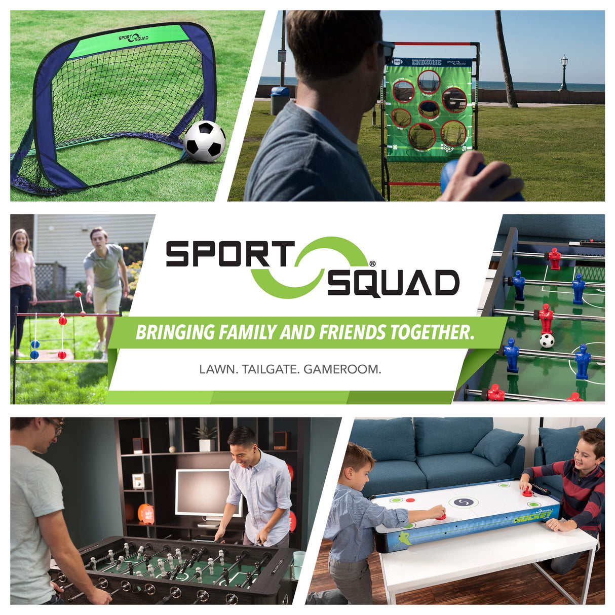 Sport Squad FX40 40 inch Table Top Foosball Table for Adults and Kids - Compact Mini Tabletop Soccer Game - Portable Recreational Hand Soccer for Game Room & Family Game Night - Incl. 2 Foosball Balls Sport Squad
