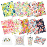 HTVSTD Floral Sublimation Transfer Ink Paper 10 Sheets 12inches * 10inches Watercolor Sublimation Paper Flower Transfer Sheets for Mugs Tumblers DIY HTVSTD