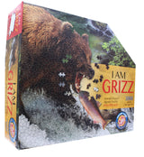 Madd Capp Puzzles - I AM Grizz - 1000 Pieces - Animal Shaped Jigsaw Puzzle, Multi Madd Capp