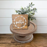 SOFE Round Wood Cake Stands Farmhouse Risers for Display Decorative, Cake Pedestal Serving Platter for Coffee Dessert Table, Christmas Party, Wedding, Dining Room, Living Room SOFE