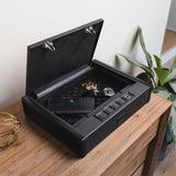 RPNB Gun Safe, Biometric Gun Safe for Pistols, Quick-Access Pistol Safe with Fingerprint & Digital Key Pad for 2 Guns and More RPNB