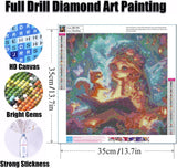 Ekuxom Fairy Diamond Art Kits for Adults-5D Diamond Painting Kits for Adults-DIY Crystal Rhinestones Diamond Painting for Wall Home Decor 14x14inch Ekuxom