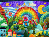Springbok's Summer Adventure Quilt 1000 Piece Puzzle for Adults Features Imagery of an Amazing and Colorful Quilt Featuring a Summer Scene and The Tools Used to Create It. Springbok