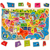 QUOKKA Wooden Puzzles for Kids Ages 4-6 – 3 Educational Wood Toddler Puzzles Ages 3-5 – Learning United States Toddler Game Puzzles Ages 2-4 – Gift World, Space and USA Maps for Boys and Girls QUOKKA