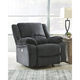 Signature Design by Ashley Draycoll Contemporary Power Rocker Recliner, Dark Gray Signature Design by Ashley