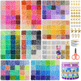 Redtwo 30000 Pcs Clay Beads Bracelet Making Kit, 9 Boxes 192 Colors Friendship Bracelet Kit Flat Polymer Heishi Beads for Jewelry Making, Crafts Gift for Girls Ages 6-12 Redtwo