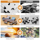 500 Pieces Puzzles for Adults Jigsaw Puzzle Beach Sea Cave Sunset Puzzle for Children Elderly, Recycled Paper Puzzle 500 Pieces, Art DIY Challenging Puzzle Family Game Gift for Friends, 20.5 x 15 in Jeacirio